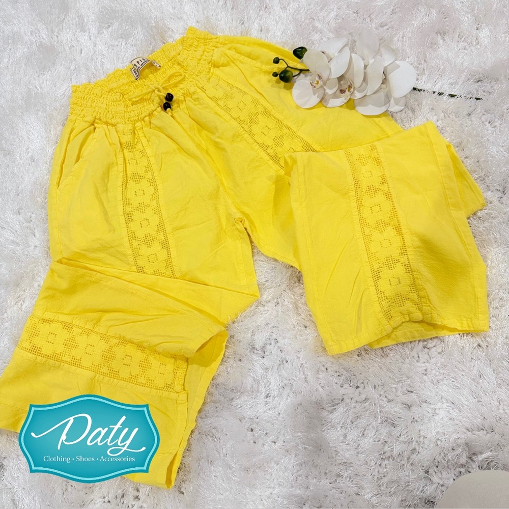 Paty Yellow Flare & Wide Leg Women Jeans